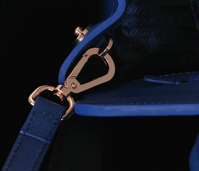 2014 Prada saffiano cuir leather tote bag BN2595 royalblue